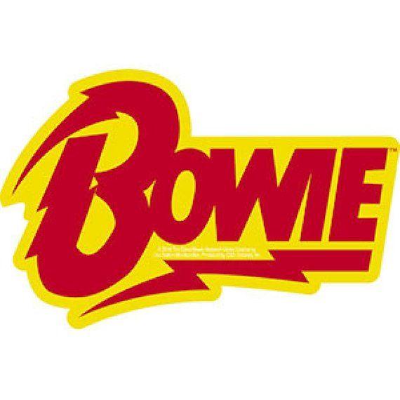 David Bowie Logo - David Bowie Lightning Bolt Logo Vinyl Sticker Officially