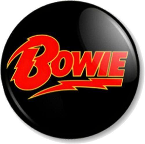 David Bowie Logo - David Bowie Logo 25mm 1 Pin Button Badge Ziggy Stardust Black Flash
