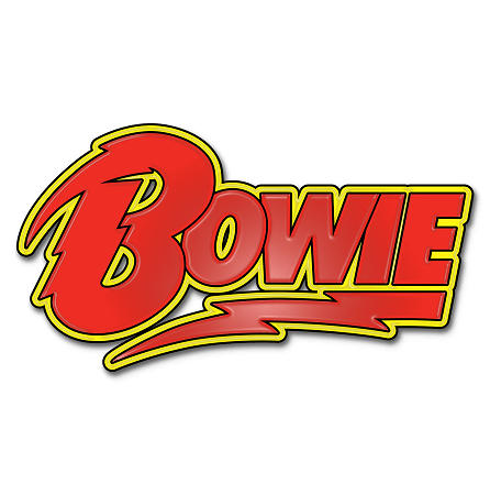 David Bowie Logo - David Bowie Bowie Logo Lapel Enamel Pin