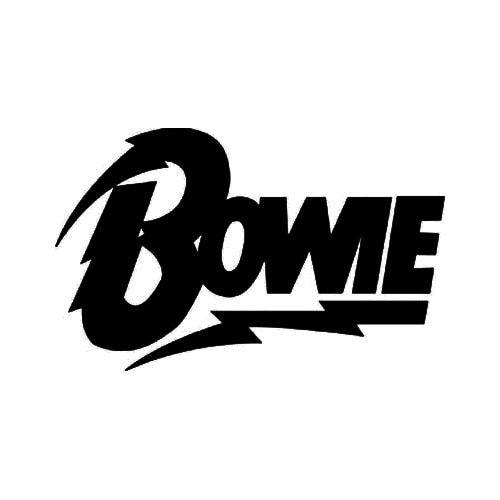 David Bowie Logo - David Bowie Lightening Logo Vinyl Decal Sticker