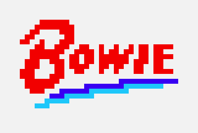 David Bowie Logo - David Bowie Logo | Pixel Art Maker