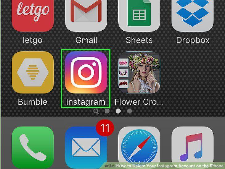 iPhone Instagram App Logo - How to Delete Your Instagram Account on the iPhone (with Pictures)