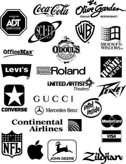 Black and White Famous Logo - How to make a decent logo in 30 easy steps