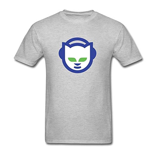 Napster Logo - SDAKGF Men's Napster Logo T Shirt S: Clothing