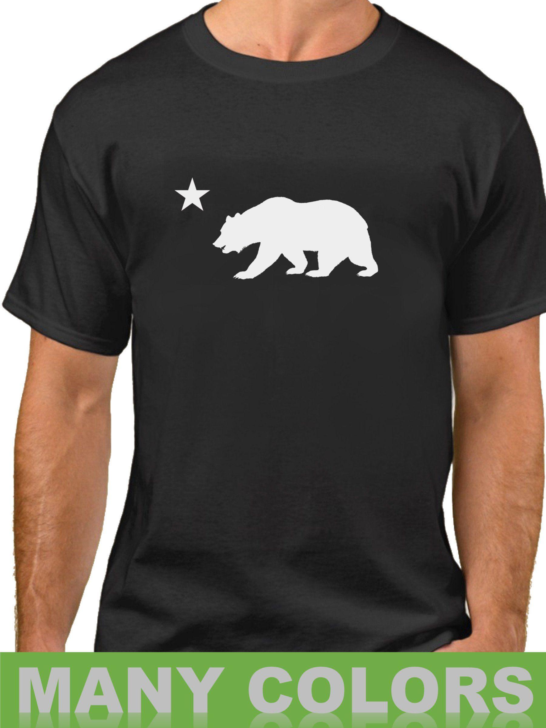California Star Logo - California Republic Shirt Bear And Star Tee Bear T