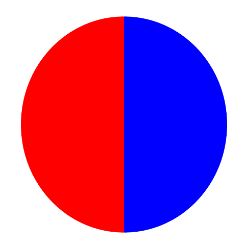 blue half circle logo