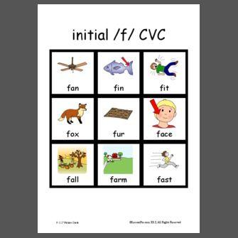 Words with F Logo - initial /f/ CVC
