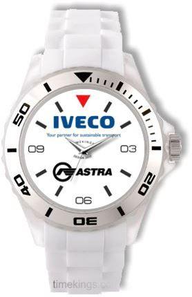 Iveco Astra Logo - Iveco Astra Trucks Logo White Silicone Watch