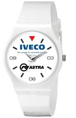 Iveco Astra Logo - Iveco Astra Truck Logo Ladies White Silicone Watch