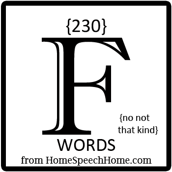 Words with F Logo - F Words, Phrases, Sentences, & Paragraphs Grouped
