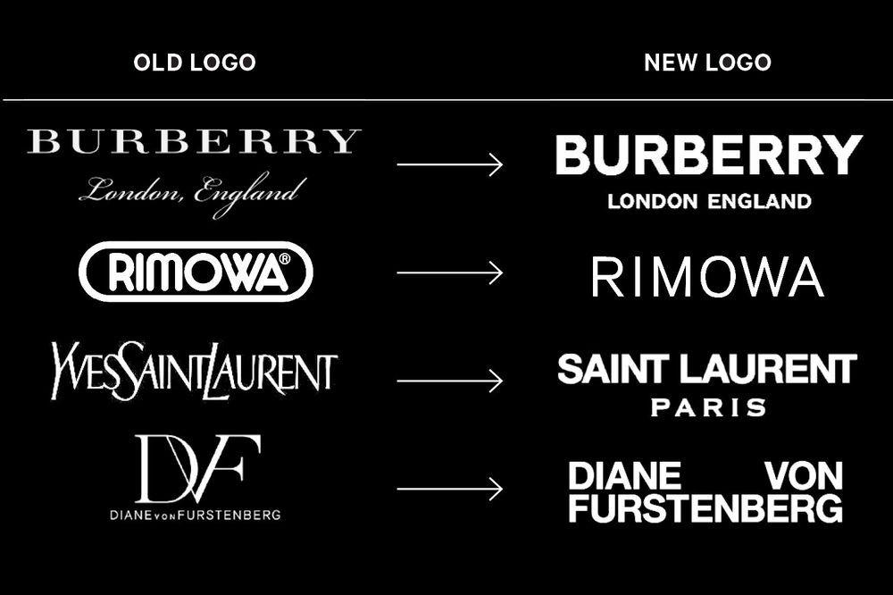 Fashion Style Logo - Why Fashion Brands All Use The Same Style Font In Their Logos