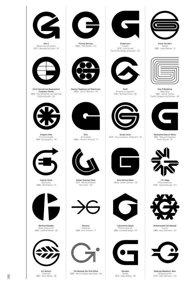 Black G Logo - Logo Modernism Is a Brilliant Catalog of What Good Corporate Logo