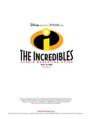 Disney Pixar The Incredibles Logo - Guidelines: The Incredibles by claudio romito - issuu