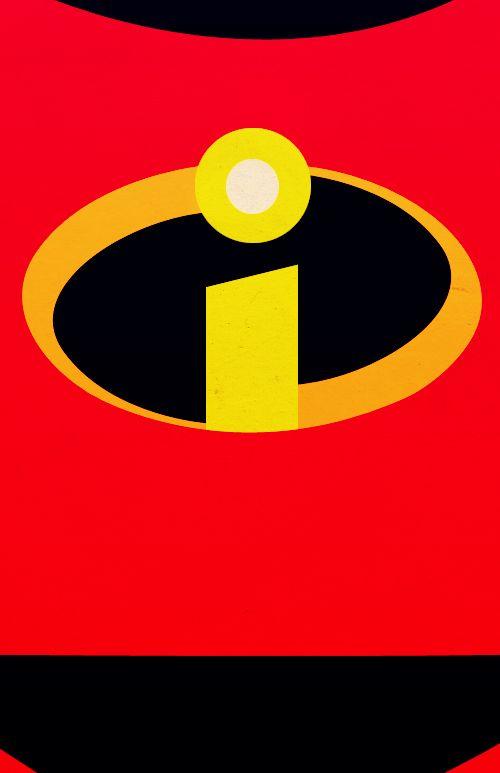 Disney Pixar The Incredibles Logo - The Incredibles- simple phone background. ✨Disney✨