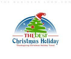 Christmas Holiday Logo - 9 Best Holiday Logos images | Business Logo Design, Custom logo ...
