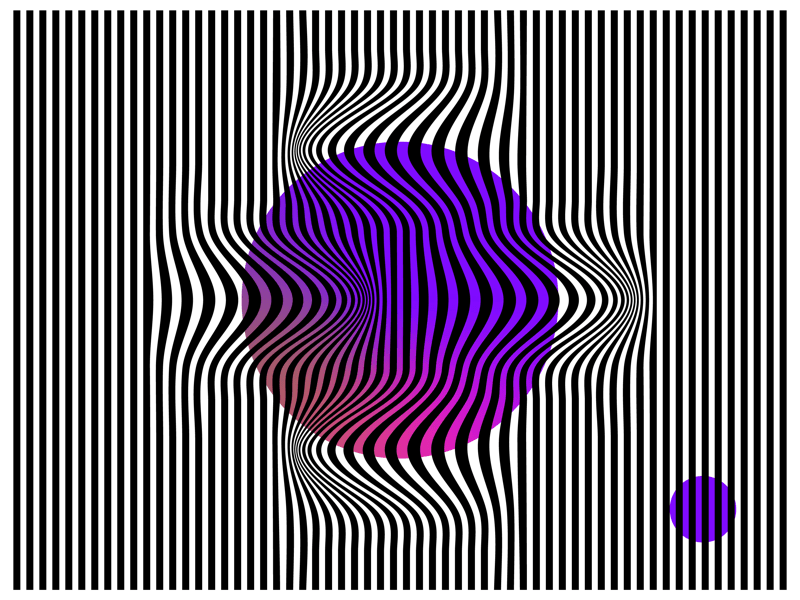 Waves White with Purple Circle Logo - Starting Loud