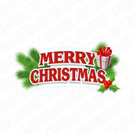 Christmas Holiday Logo - MERRY CHRISTMAS HOLIDAY T-SHIRT IRON-ON TRANSFER DECAL #HC10 | YOUR ...