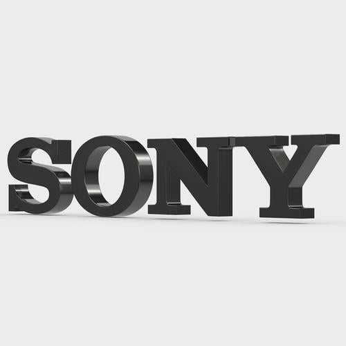 Sony Logo - 3D sony logo 2 | CGTrader