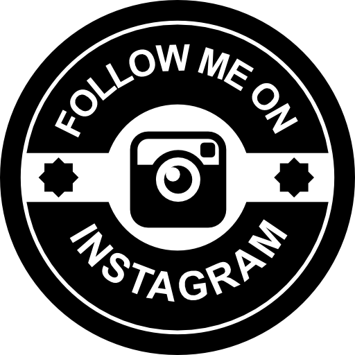 Follow Me On Instagram Logo - Follow me on instagram retro badge Icons | Free Download
