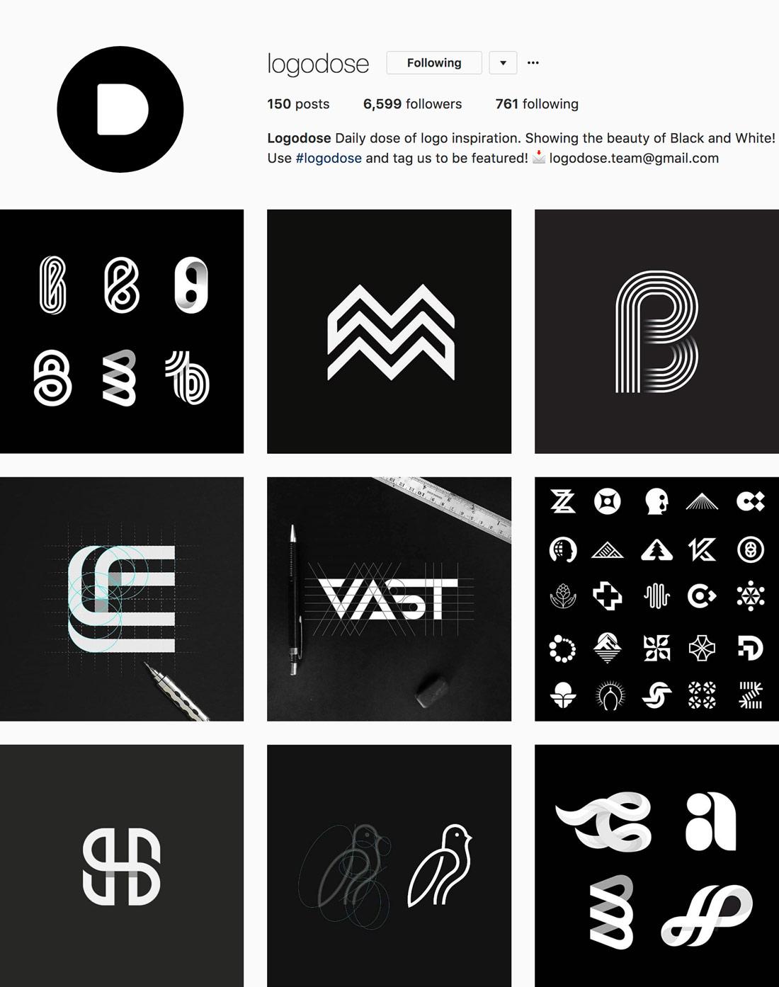 Awesome Black and White Logo - The 18 Best Instagram Accounts for Logo Design Inspiration | Logo Wave