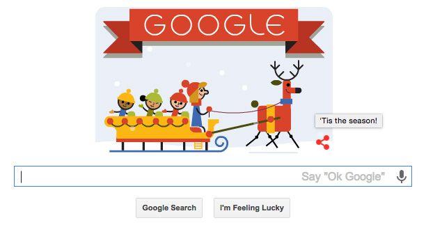 Christmas Holiday Logo - Google's Christmas Logos Message This Year : 'Tis The Season!
