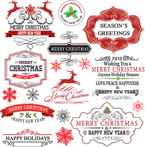 Christmas Holiday Logo - Labels Logo Vectors Free Download