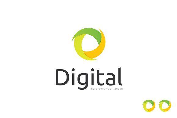 Digital Logo - Digital Logo - nex ~ Logo Templates ~ Creative Market