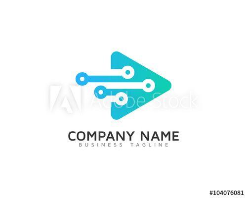 Digital Logo - Video Digital Logo Design Template - Buy this stock vector and ...
