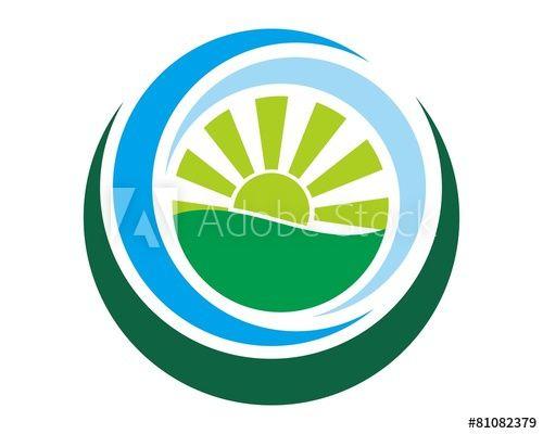 Circle Lake Logo - abstract circle green lake logo - Buy this stock vector and explore ...