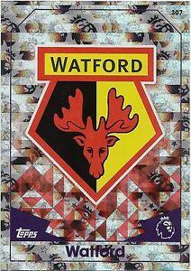 Watford Logo - 2017 EPL Match Attax Base Card (307) WATFORD Logo