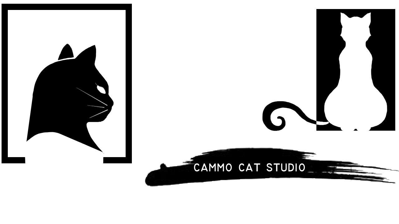 Black and White Cat Head Logo - New Logo! – CAMMO CAT STUDIO