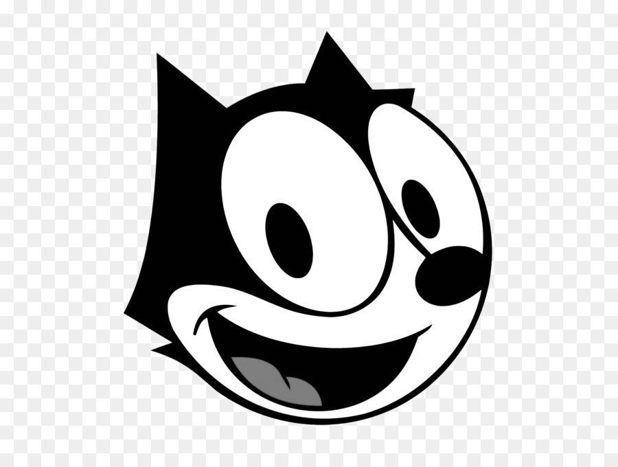 Black and White Cat Head Logo - Felix the Cat Logo head png download