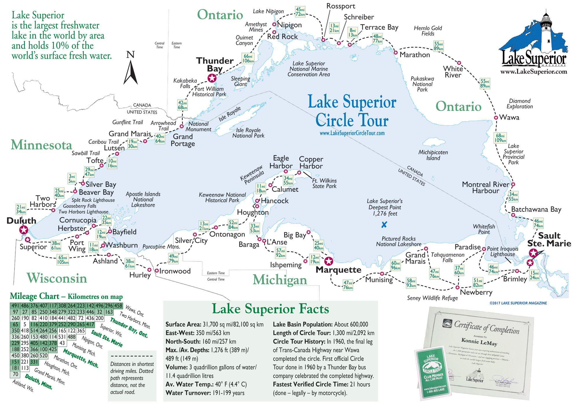 Circle Lake Logo - Maps – Lake Superior Circle Tour