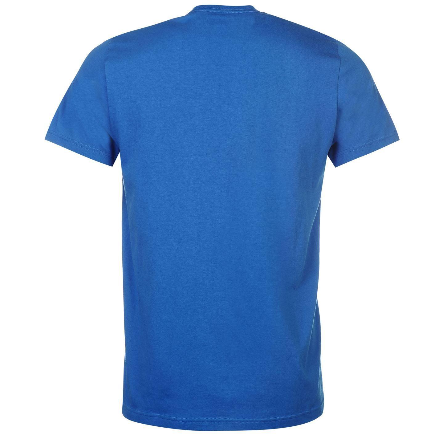 Blue T Logo - Adidas Essential Box Logo T Shirt Mens Blue White Black Sportswear