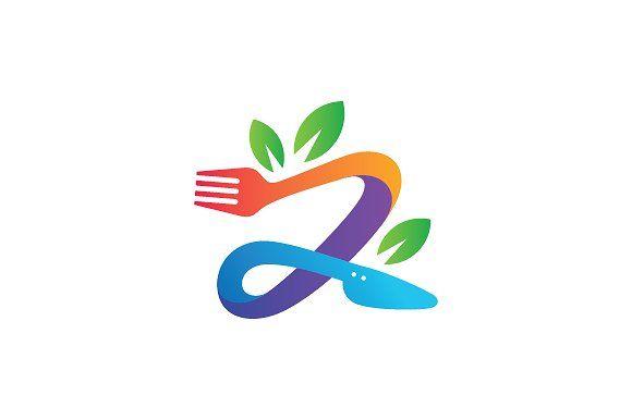 Green Restaurant Logo - Green Food Restaurant Logo Logo Templates Creative Market
