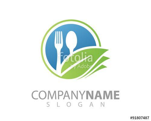 Green Restaurant Logo - Food logo - cooking logo - restaurant logo - chef logo 