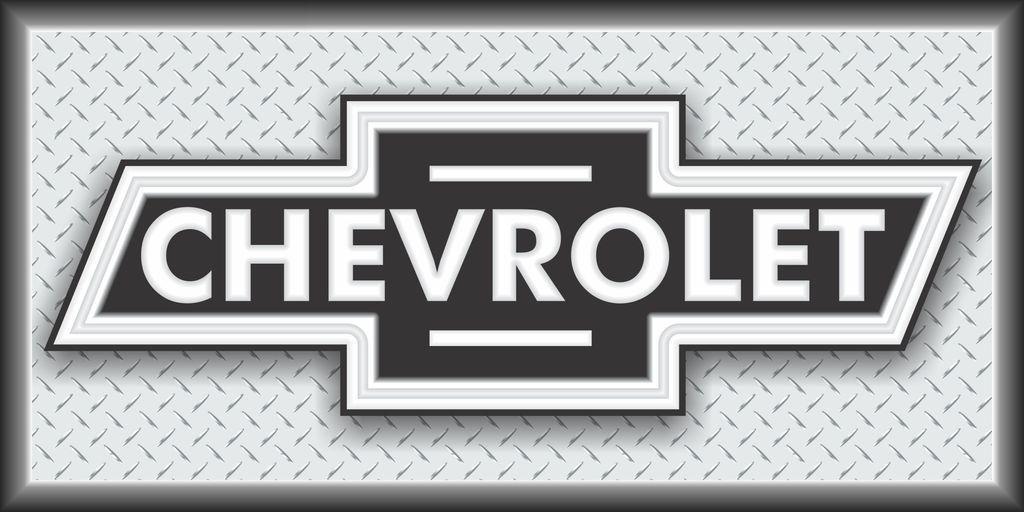 Old Chevy Logo - CHEVROLET CHEVY BOWTIE BLACK AND SILVER EMBLEM VINTAGE OLD SCHOOL
