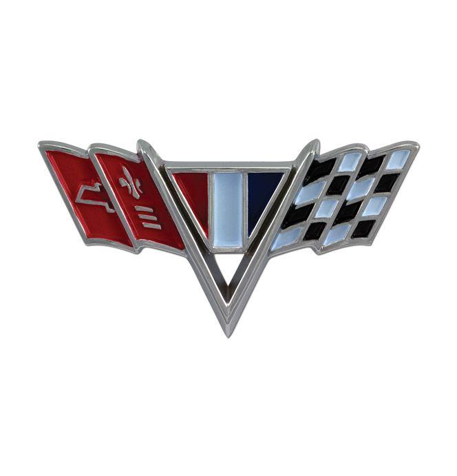 Old Chevy Logo - Fender Emblem-V-Flag-pr-Classic Chevy Truck Parts