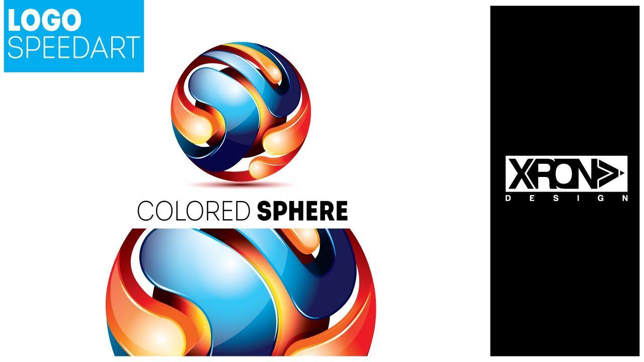 Game Sphere Logo - LOGO DESIGN - Colored Sphere Logo in Adobe Illustrator - YouTube