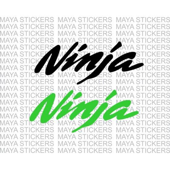 Kawasaki Ninja Logo - Kawasaki Ninja logo stickers / decal for motorcycles, laptops, helmets