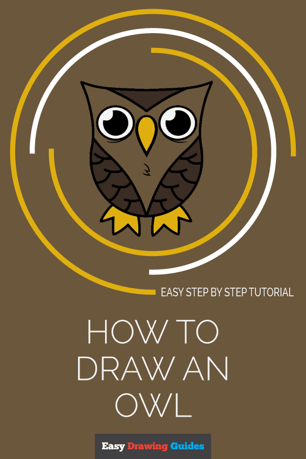 Owl Feet Logo - How to Draw a Cartoon Owl in a Few Easy Steps | Easy Drawing Guides