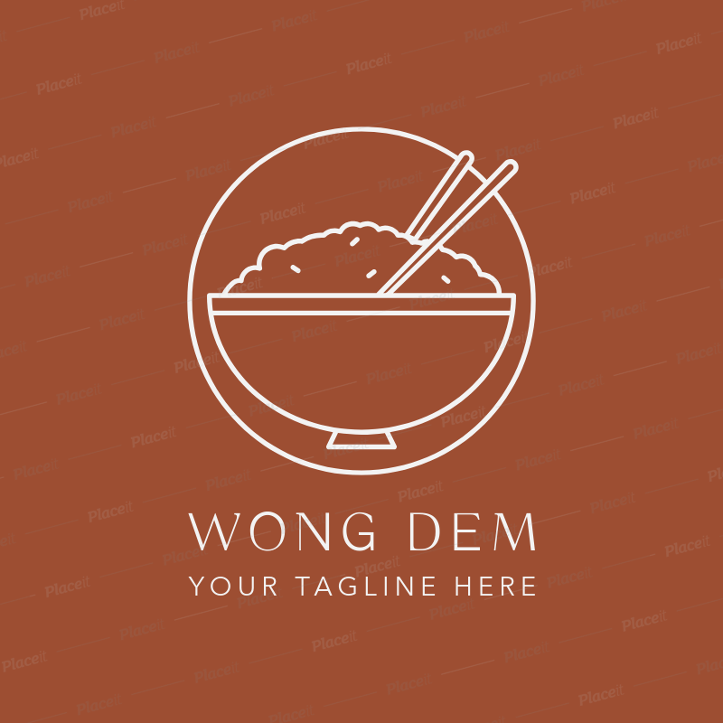 Asian Orange Logo - Placeit - Simple Chinese Food Logo Maker for a Traditional Asian ...