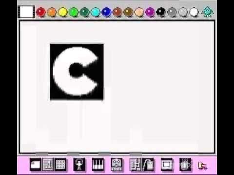 Old CN Logo - Mario Paint New Cartoon Network logo OLD SCHOOL - YouTube