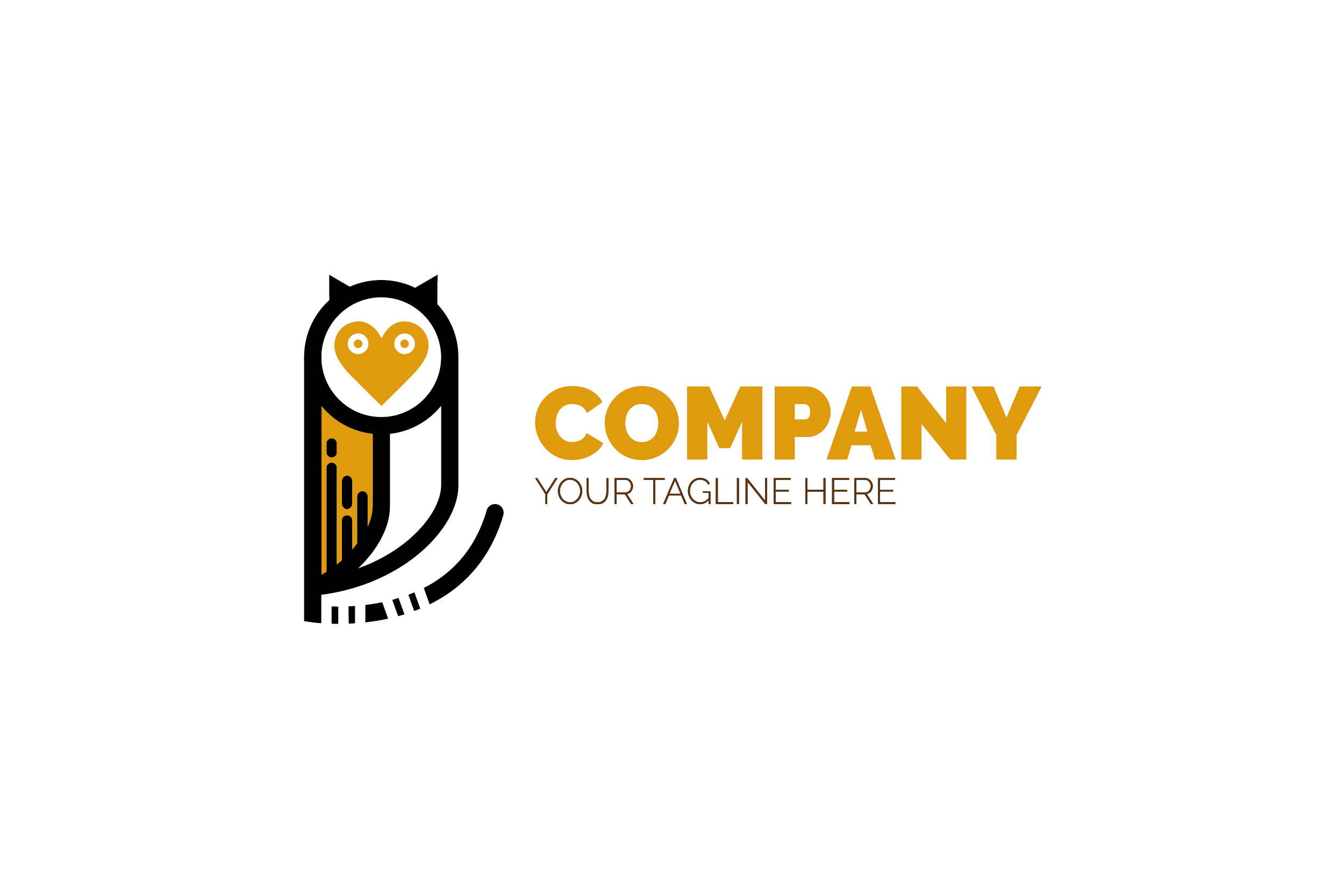 Owl Feet Logo - A classy bold simple minimalist logo design of a cute iconic Wise