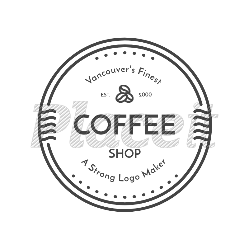 Coffee Shop Logo - Placeit Shop Logo Design Template with Minimalist Style