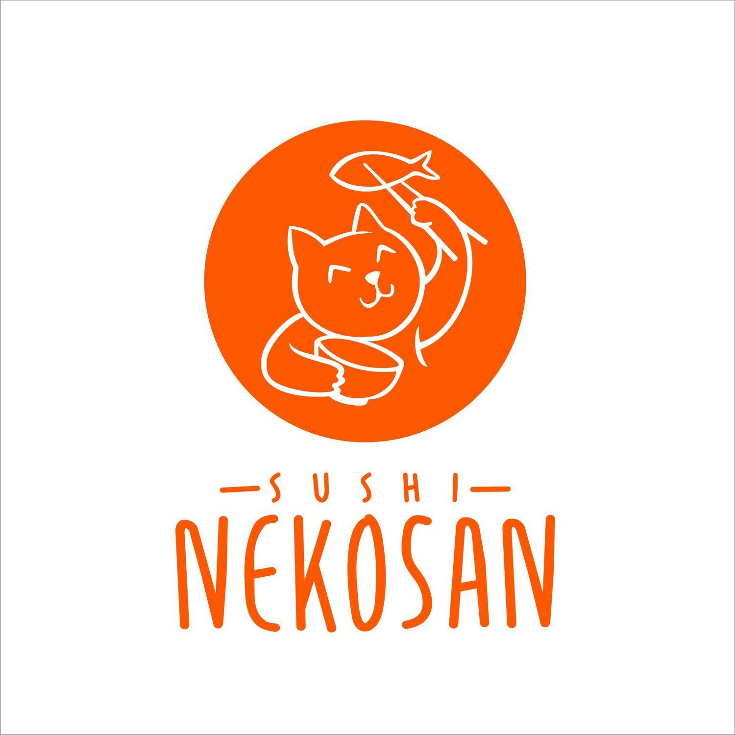 Asian Orange Logo - Modern, Colorful, Asian Restaurant Logo Design for Sushi Nekosan by ...