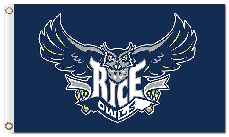 Owl Feet Logo - Rice-Owls-3x5-feet-polyester-flags-WHITE-LOGO [1wX778] - $8.99 ...