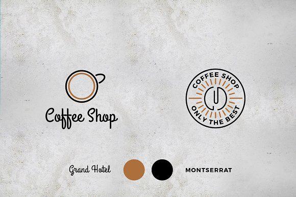 Coffee Shop Logo - Coffee Shop Logos Two Pack ~ Logo Templates ~ Creative Market