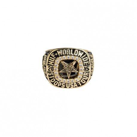 HUF Goat Logo - Metal ring gold HUF X Thrasher World Champs Ring