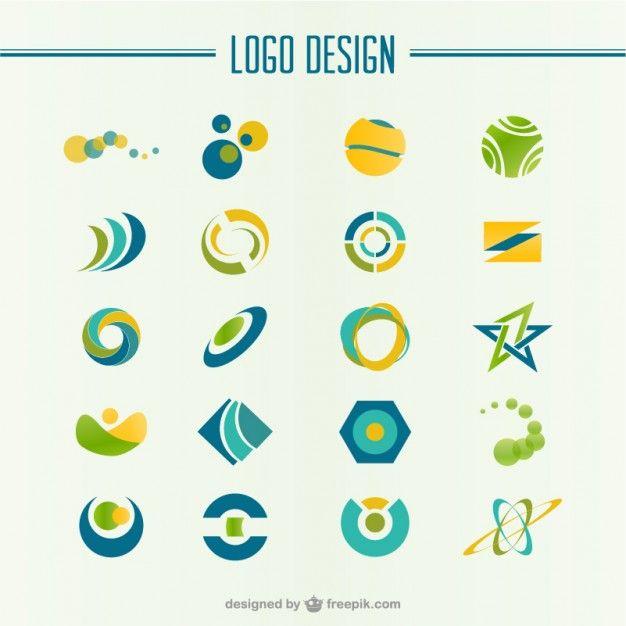 Yellow and Green Logo - Green and yellow abstract logo Vector